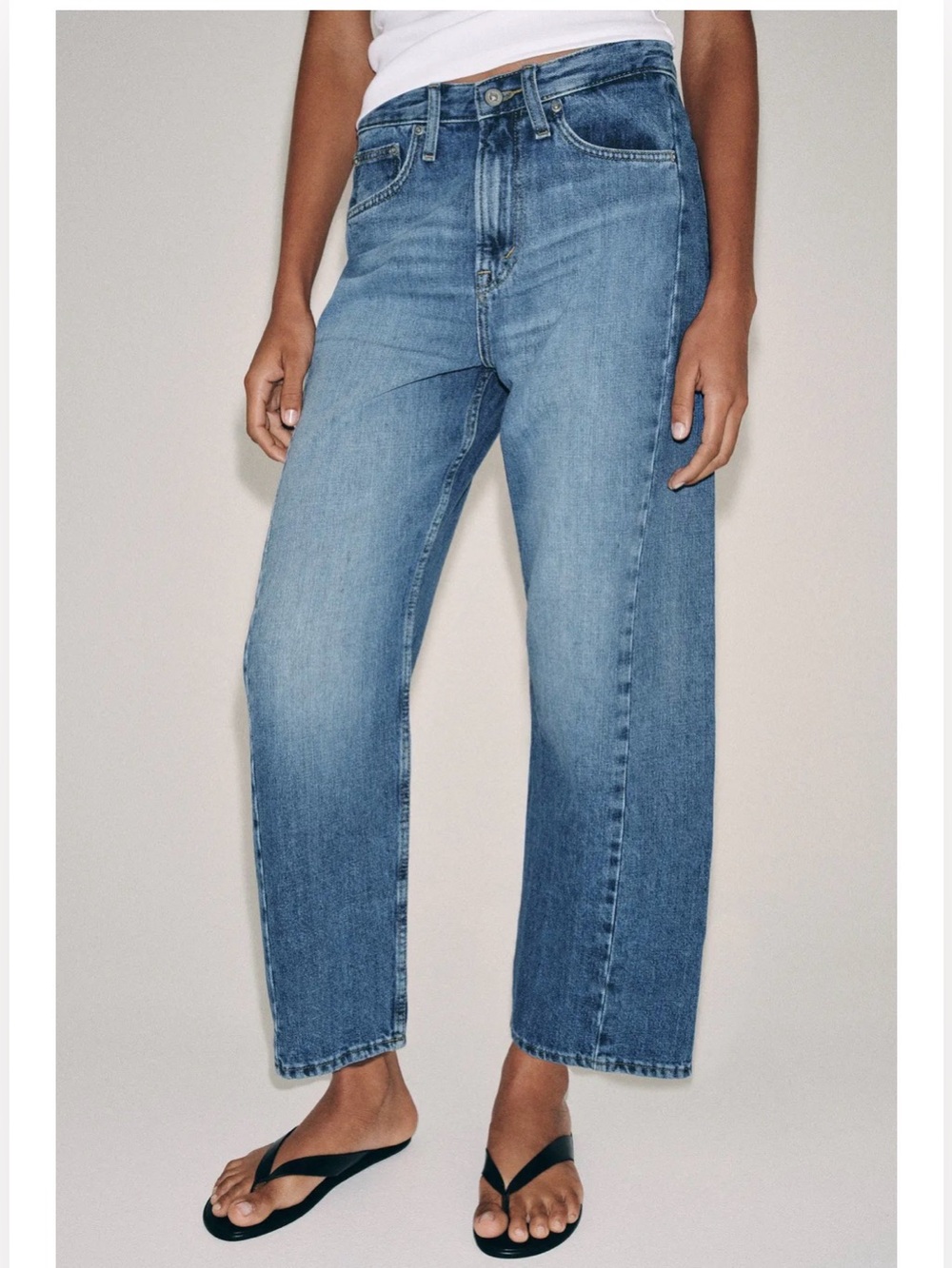 ZARA ANKLE RELAXED DENIM JEANS